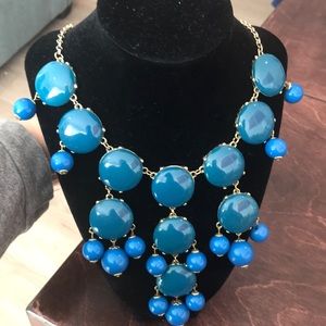 22” blue statement necklace